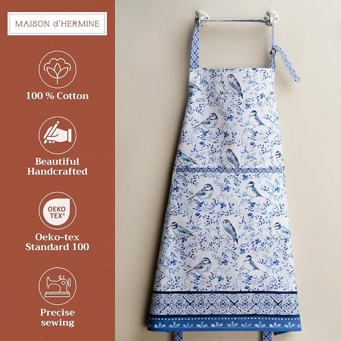 Maison d' Hermine 100% Cotton Apron for women with Pocket Kitchen Chef Apron for Men Cooking Mothers Day Gifts - Image 2