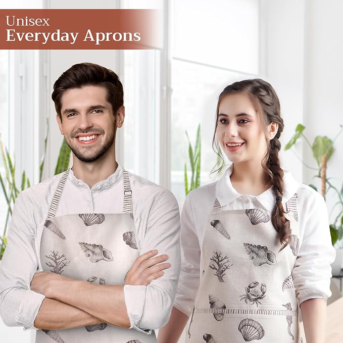Maison d' Hermine 100% Cotton Apron for women with Pocket Kitchen Chef Apron for Men Cooking Mothers Day Gifts - Image 6
