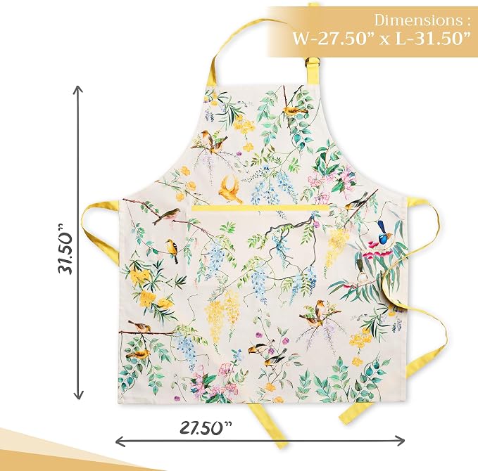 Maison d' Hermine 100% Cotton Apron for women with Pocket Kitchen Chef Apron for Men Cooking Mothers Day Gifts - Image 4
