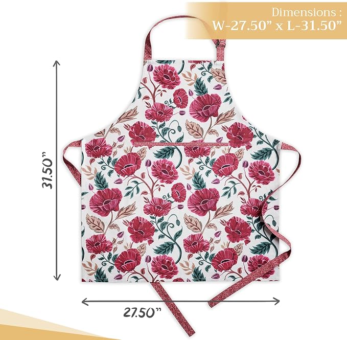 Maison d' Hermine 100% Cotton Apron for women with Pocket Kitchen Chef Apron for Men Cooking Mothers Day Gifts - Image 4
