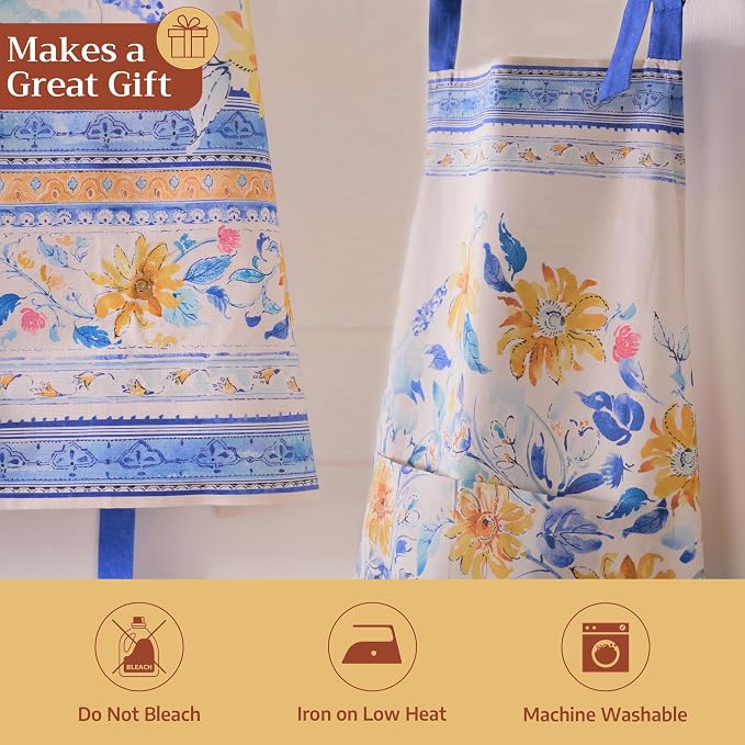 Maison d' Hermine 100% Cotton Apron for women with Pocket Kitchen Chef Apron for Men Cooking Mothers Day Gifts - Image 5