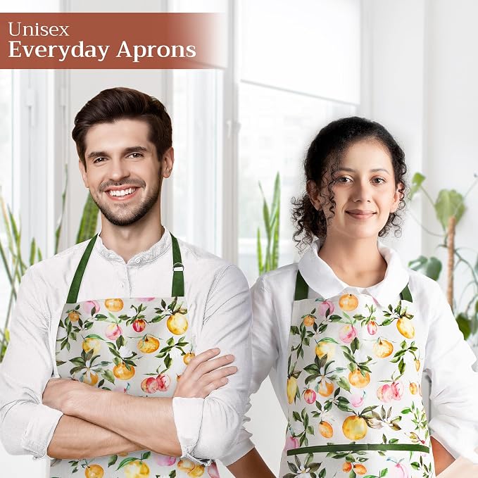 Maison d' Hermine 100% Cotton Apron for women with Pocket Kitchen Chef Apron for Men Cooking Mothers Day Gifts - Image 6