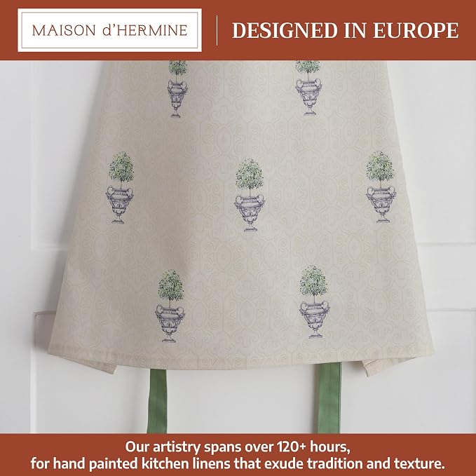 Maison d' Hermine 100% Cotton Apron for women with Pocket Kitchen Chef Apron for Men Cooking Mothers Day Gifts - Image 2
