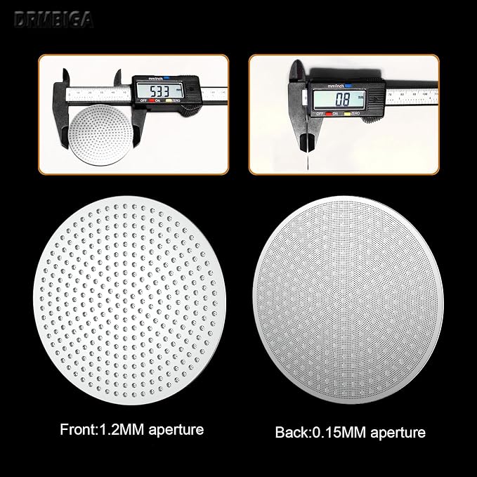 53.3mm Espresso Puck Screen 2 Pack - 3rd Gen Dual-Layer Lower Shower Screen, Reusable Metal Coffee Filter for Breville 54mm Portafilter Basket, 316 Stainless Steel Barista Tool - Image 7