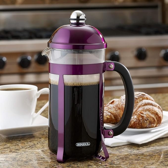BonJour Maximus French Press Coffee Maker - 8 Cup, Purple