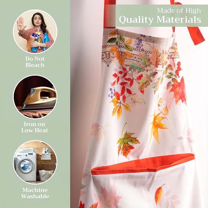 Maison d' Hermine 100% Cotton Apron for women with Pocket Kitchen Chef Apron for Men Cooking Mothers Day Gifts - Image 3