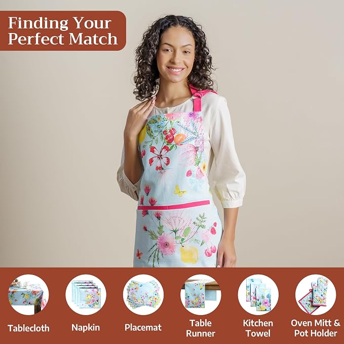 Maison d' Hermine 100% Cotton Apron for women with Pocket Kitchen Chef Apron for Men Cooking Mothers Day Gifts - Image 4