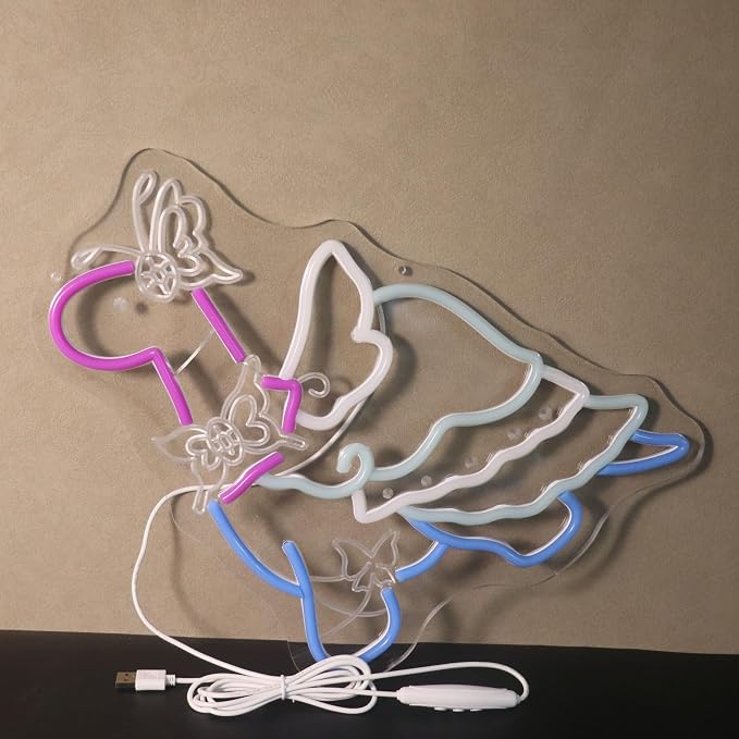 Dinosaur in Bow & Cape Adventurous Friend Light - Cute & Bold LED Wall Art for Kids Room, Playroom, Dinosaur Party or Imaginative Decor, Dimmable USB, Whimsical Gift for Dino Lovers - Image 6
