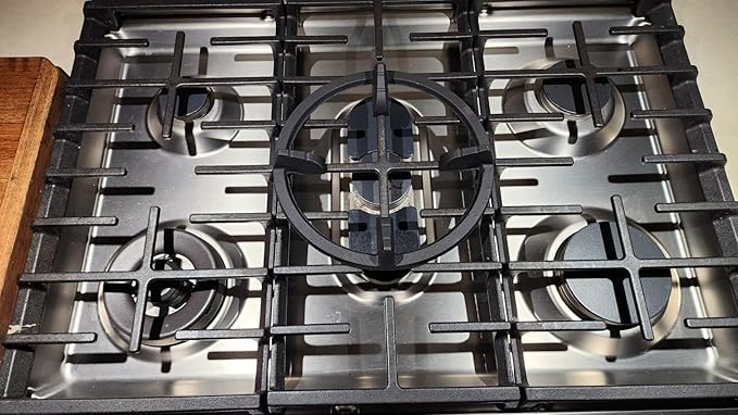 Cast Iron Wok Ring Support for Gas Stove – Non Slip, Fits Round Bottom Wok, Replacement Grate – Fits Samsung, GE, KitchenAid, LG, Whirlpool, Frigidaire, Kenmore Gas Stoves