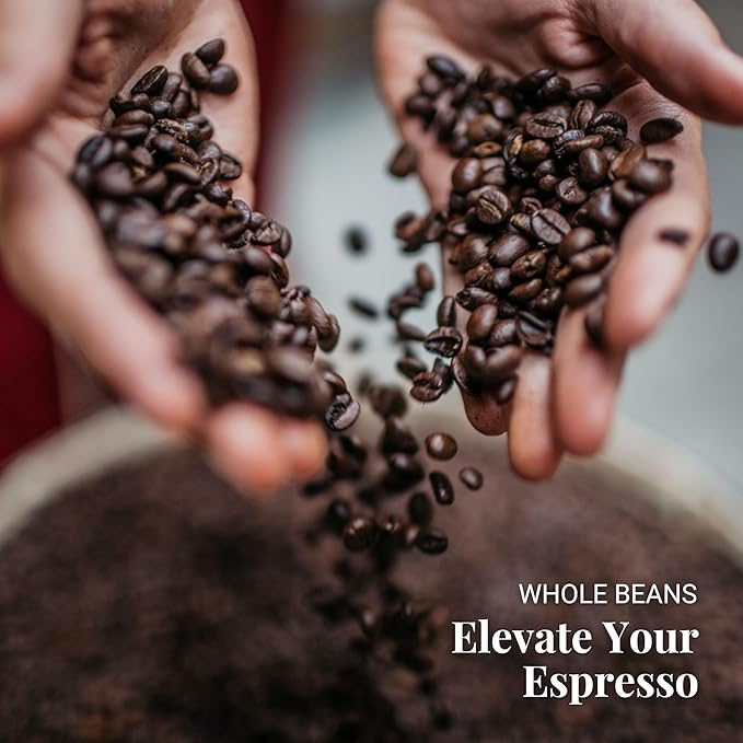 Caffe Vergnano 1882 Gran Aroma Whole Bean Arabica Medium Espresso Roast Coffee, 1.1lbs Bag - Italian Coffee Beans with Rich notes of Cocoa, Spices & Dried Fruit, Intensity 8/10-500g Bag (6 Pack)