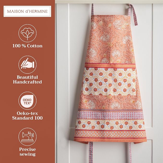 Maison d' Hermine 100% Cotton Apron for women with Pocket Kitchen Chef Apron for Men Cooking Mothers Day Gifts - Image 2