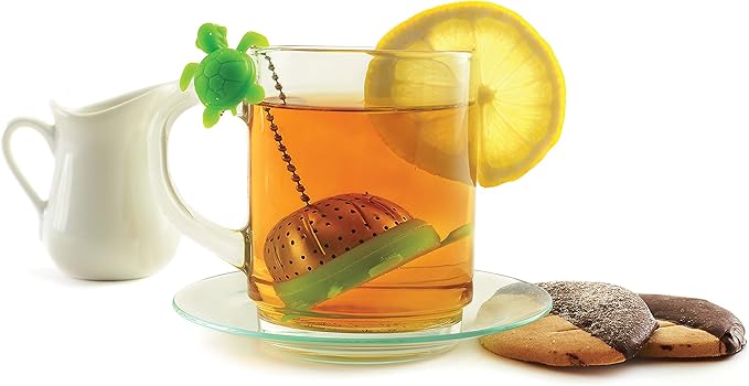 Norpro NOR-5647 S/S Turtle Tea Infuser , Green , 2" x 2" x 1.25"