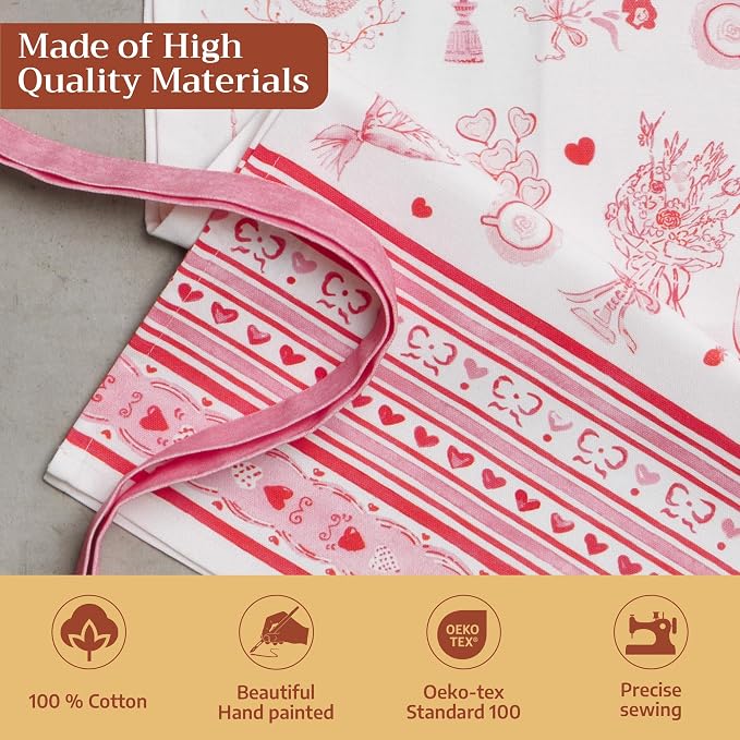 Maison d' Hermine 100% Cotton Apron for women with Pocket Kitchen Chef Apron for Men Cooking Mothers Day Gifts - Image 3