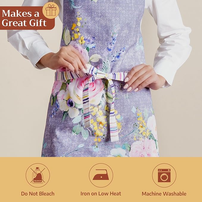 Maison d' Hermine 100% Cotton Apron for women with Pocket Kitchen Chef Apron for Men Cooking Mothers Day Gifts - Image 5