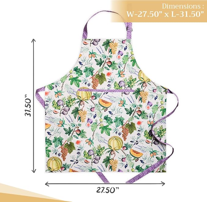 Maison d' Hermine 100% Cotton Apron for women with Pocket Kitchen Chef Apron for Men Cooking Mothers Day Gifts - Image 4