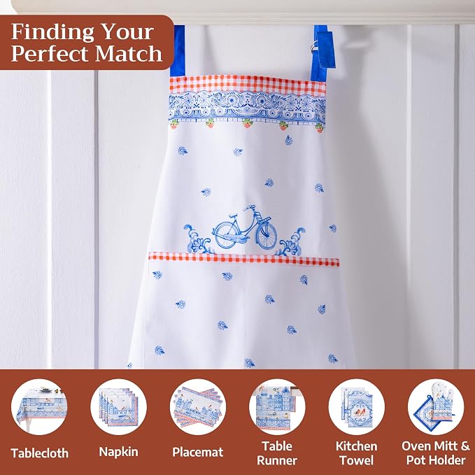 Maison d' Hermine 100% Cotton Apron for women with Pocket Kitchen Chef Apron for Men Cooking Mothers Day Gifts - Image 4