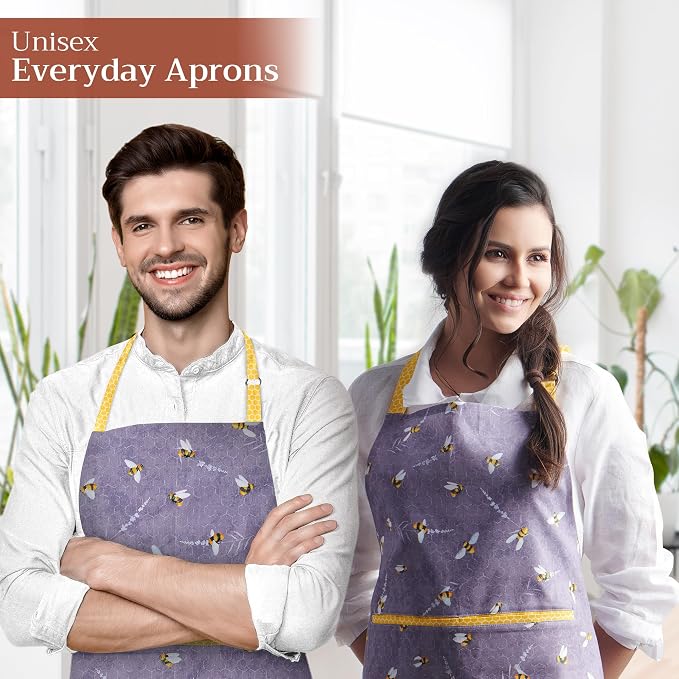 Maison d' Hermine 100% Cotton Apron for women with Pocket Kitchen Chef Apron for Men Cooking Mothers Day Gifts - Image 6
