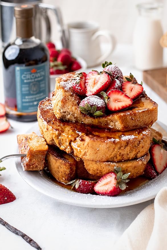 Crown Maple Certified Organic Madagascar Vanilla Infused Maple Syrup, Pure, Gluten Free, No Preservatives, Non-GMO Pairs well with Pancakes, Coffee, Cocktails & Brunch, 25 Fl Oz (Pack of 1 - Image 6