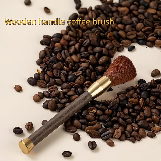 3-Piece Coffee Machine Cleaning Brush, Grinder Cleaning Accessories, Suitable for Coffee Bean Grinding and Coffee Powder Cleaning, Ideal for Baristas in the Home Kitchen