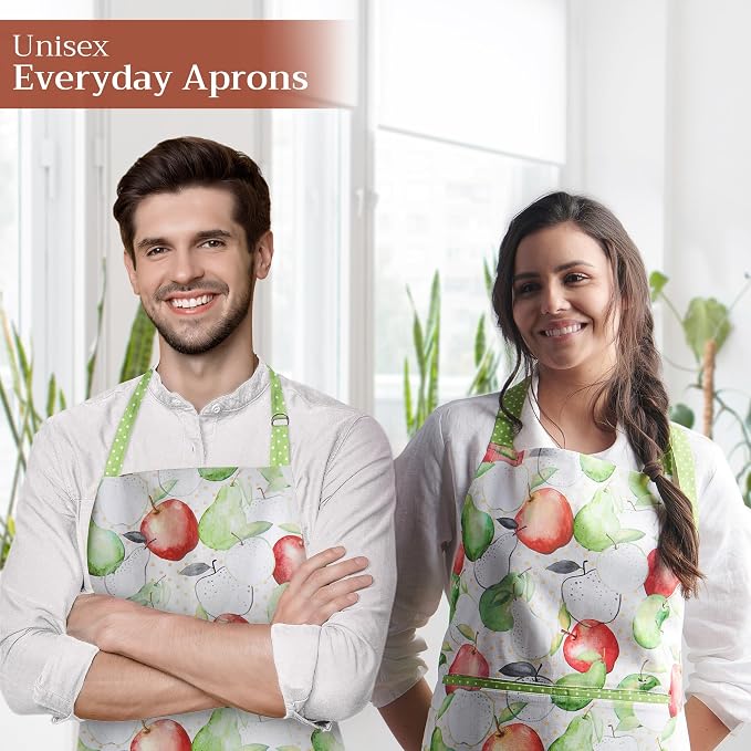 Maison d' Hermine 100% Cotton Apron for women with Pocket Kitchen Chef Apron for Men Cooking Mothers Day Gifts - Image 6