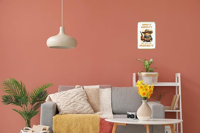 Wall Decor Signs Frog Sign Funny Metal Tin Signs Vintage Bedroom Door Decor Hippity Hoppity Get Of My Property Sign No Trespassing Signs Warning Sign Retro Frogs For Home Room Rules Sign 8 X 12 In - Image 5