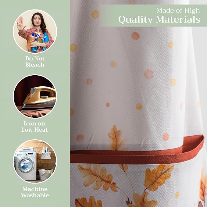 Maison d' Hermine 100% Cotton Apron for women with Pocket Kitchen Chef Apron for Men Cooking Mothers Day Gifts - Image 3