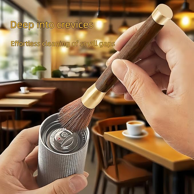 3-Piece Coffee Machine Cleaning Brush, Grinder Cleaning Accessories, Suitable for Coffee Bean Grinding and Coffee Powder Cleaning, Ideal for Baristas in the Home Kitchen