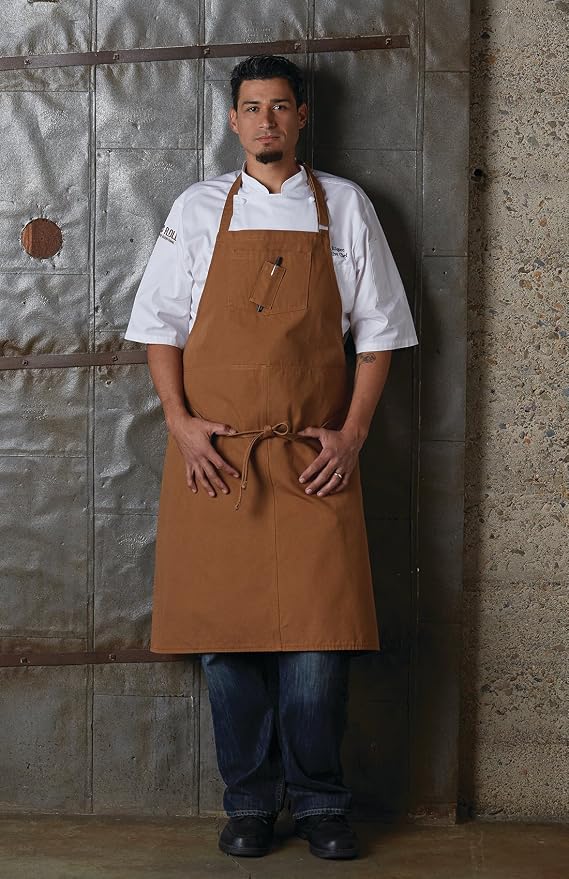 Chef Works Unisex Rockford Chefs Bib Apron - Image 5