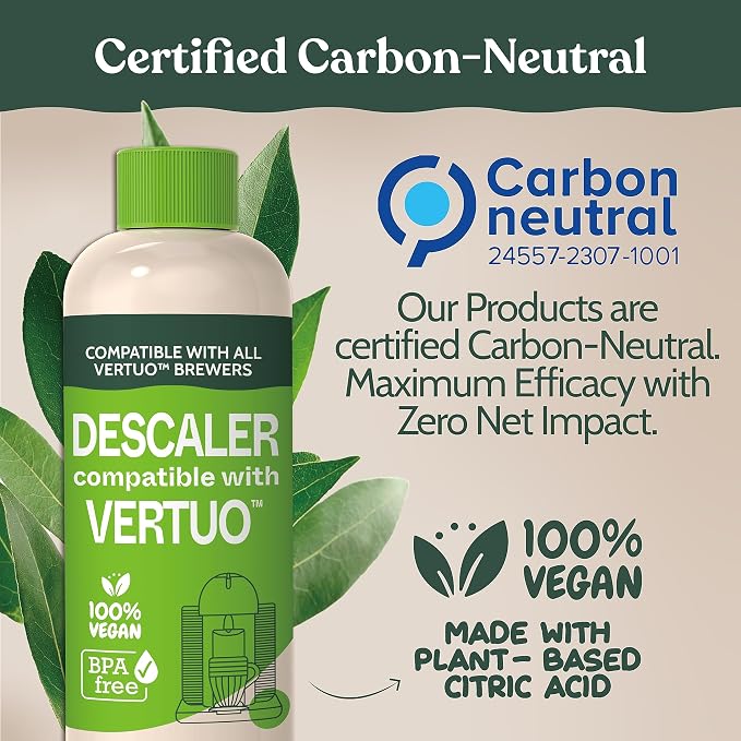 Roobi Nespresso Compatible Vertuo Cleaning & Descaling Kit. Includes 1 Bottle of Descaling Solution, 6 Cleaning Tablets and 1 Reusable Pod. Carbon Neutral Vertuoline Maintenance Kit. 6 Month Supply. - Image 2