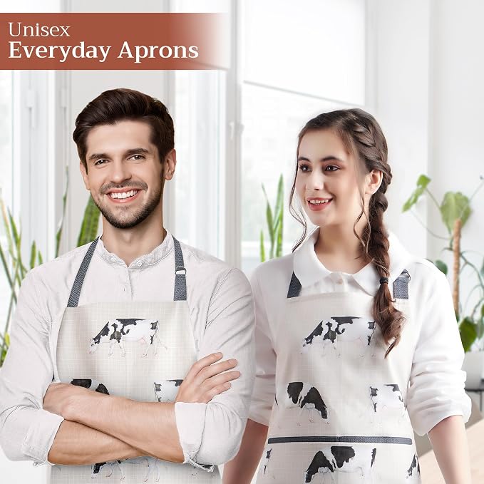 Maison d' Hermine 100% Cotton Apron for women with Pocket Kitchen Chef Apron for Men Cooking Mothers Day Gifts - Image 6