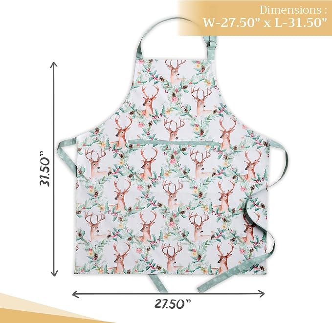 Maison d' Hermine 100% Cotton Apron for women with Pocket Kitchen Chef Apron for Men Cooking Mothers Day Gifts - Image 4