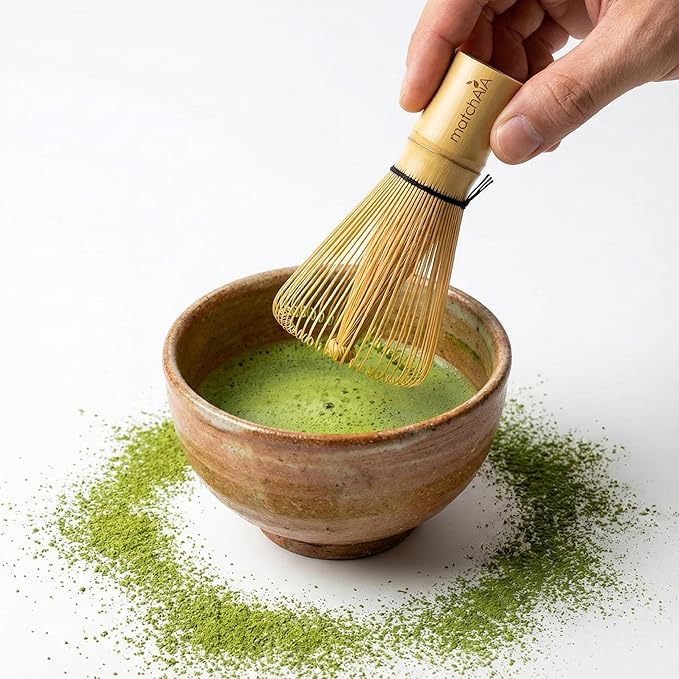 Premium Bamboo Matcha Whisk (Chasen) - Handcrafted Traditional 100-Prong Japanese Tea Whisk for Ceremonial Matcha & Modern Lattes