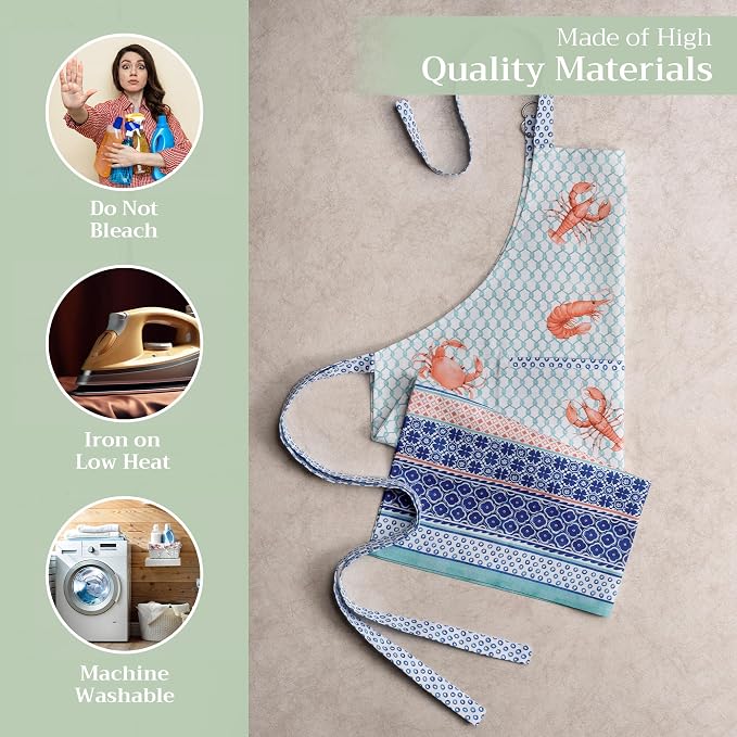 Maison d' Hermine 100% Cotton Apron for women with Pocket Kitchen Chef Apron for Men Cooking Mothers Day Gifts - Image 3