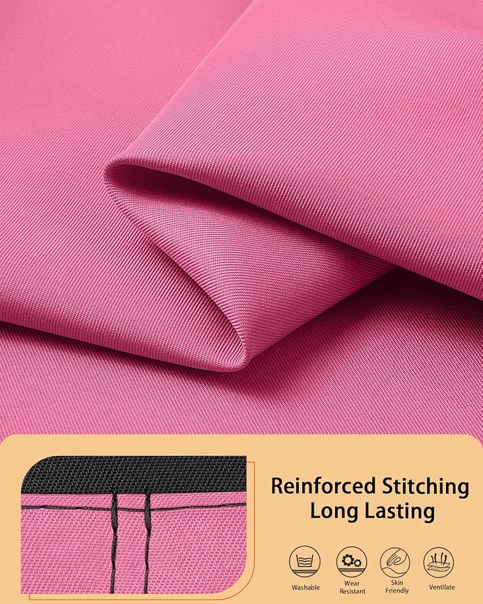 Slohif Reversible Server Apron 6 Pockets - Waist Apron for Waitress Women Half Serving Short Apron for Waiter - Image 4