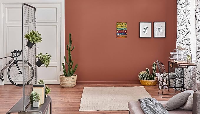 Patio Party Metal Sign 8x12in Retro Bar Plaque for Outdoor Grill Area Backyard Decor Entertaining Gift