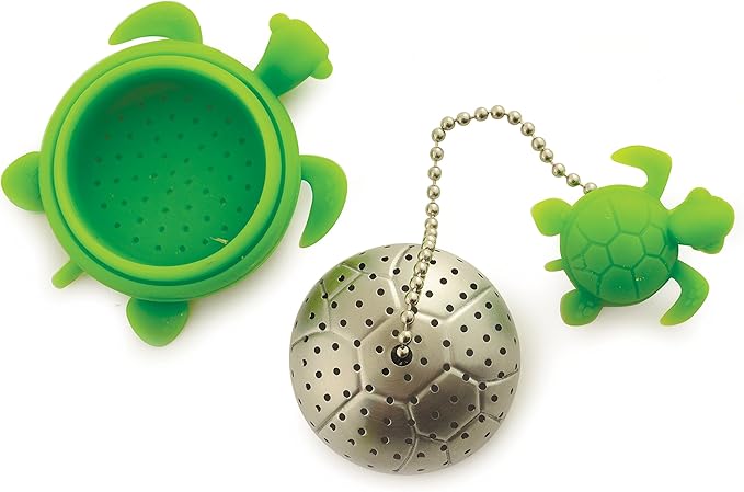 Norpro NOR-5647 S/S Turtle Tea Infuser , Green , 2" x 2" x 1.25"