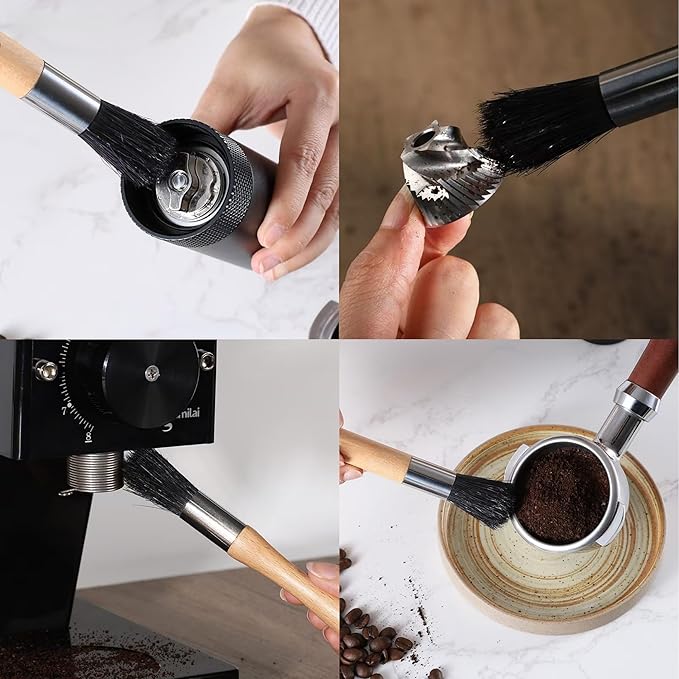 3-Pack Coffee Machine Cleaning Brush, Grinder Cleaning Accessories for Home Kitchen and Barista