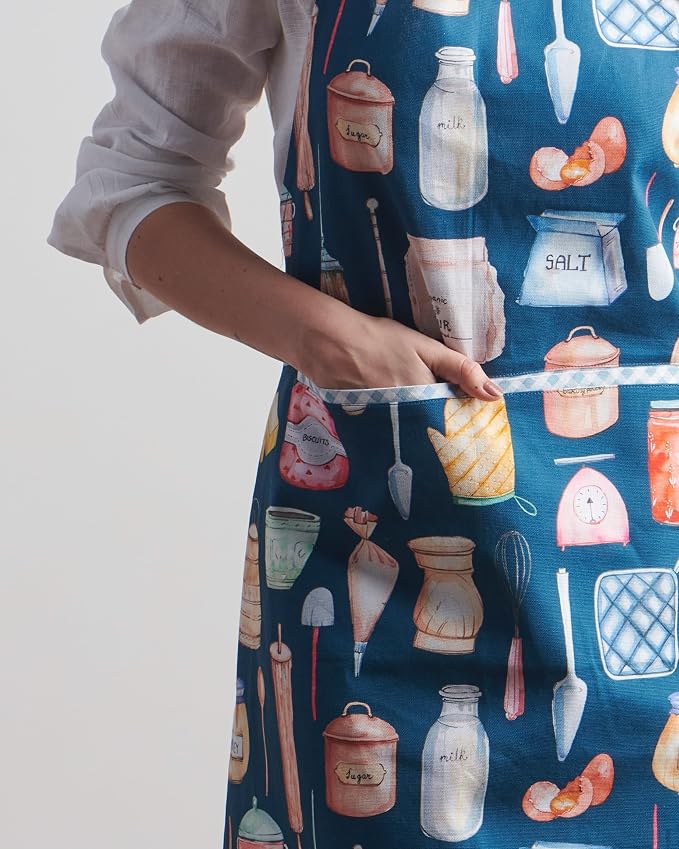 Maison d' Hermine 100% Cotton Apron for women with Pocket Kitchen Chef Apron for Men Cooking Mothers Day Gifts - Image 7