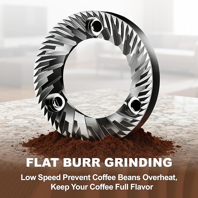 Burr Coffee Grinder Electric, Coffee Beans Grinder for Home Use, Burr Mill Grinder with 17 Precision Settings– for Espresso, Pour Over & Cold Brew