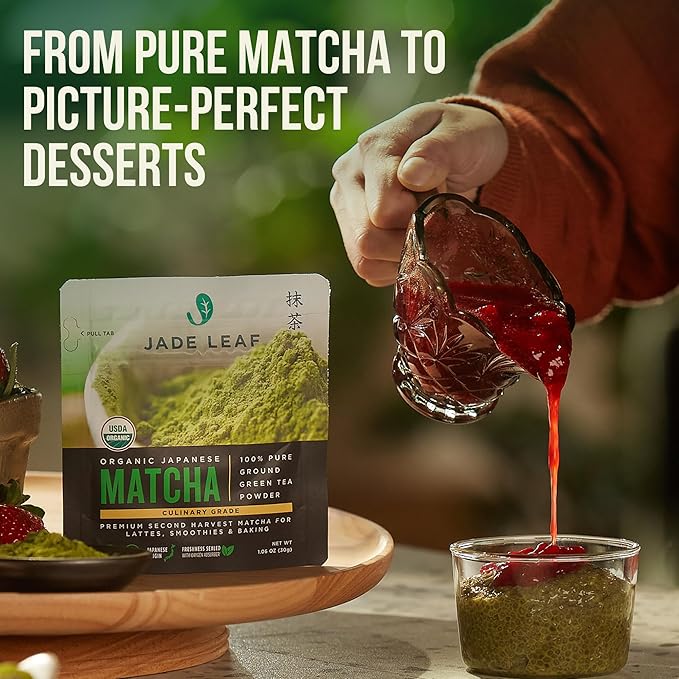 Jade Leaf Matcha Organic Culinary Grade Matcha Powder - Japanese Green tea for Baking, Smoothies, Lattes, and Skin Care, 30g / 1.06 Ounce (Pack of 1)