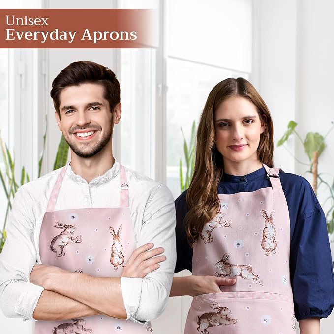 Maison d' Hermine 100% Cotton Apron for women with Pocket Kitchen Chef Apron for Men Cooking Mothers Day Gifts - Image 6