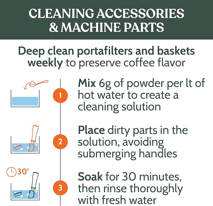 Roobi Professional Espresso Machine Cleaning Powder. Carbon Neutral Espresso Cleaner Powder. Up to 90 uses, 900gr. - Image 7