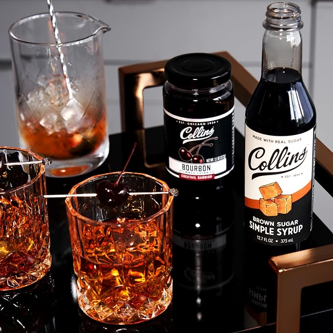 Collins Brown Sugar Simple Syrup - Real Brown Sugar Syrup Cocktails and Coffee Syrup - Cocktail Syrup, Perfect for Coffee and Bourbon Drinks, 12.7oz Set of 1 - Image 9