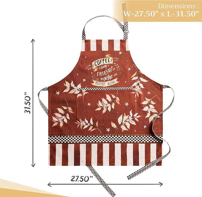 Maison d' Hermine 100% Cotton Apron for women with Pocket Kitchen Chef Apron for Men Cooking Mothers Day Gifts - Image 4