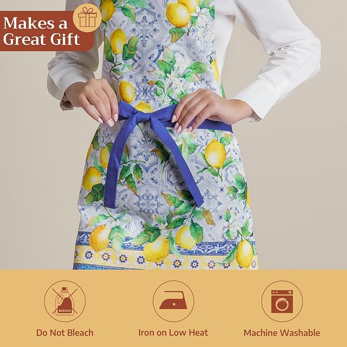 Maison d' Hermine 100% Cotton Apron for women with Pocket Kitchen Chef Apron for Men Cooking Mothers Day Gifts - Image 5