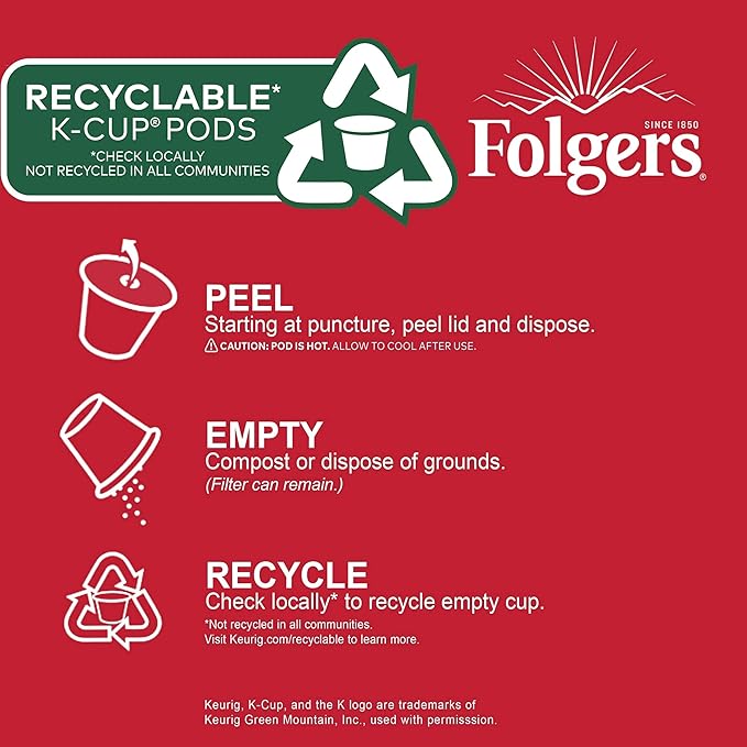 Folgers Morning Café Mild Roast Coffee, 192 Keurig K-Cup Pods