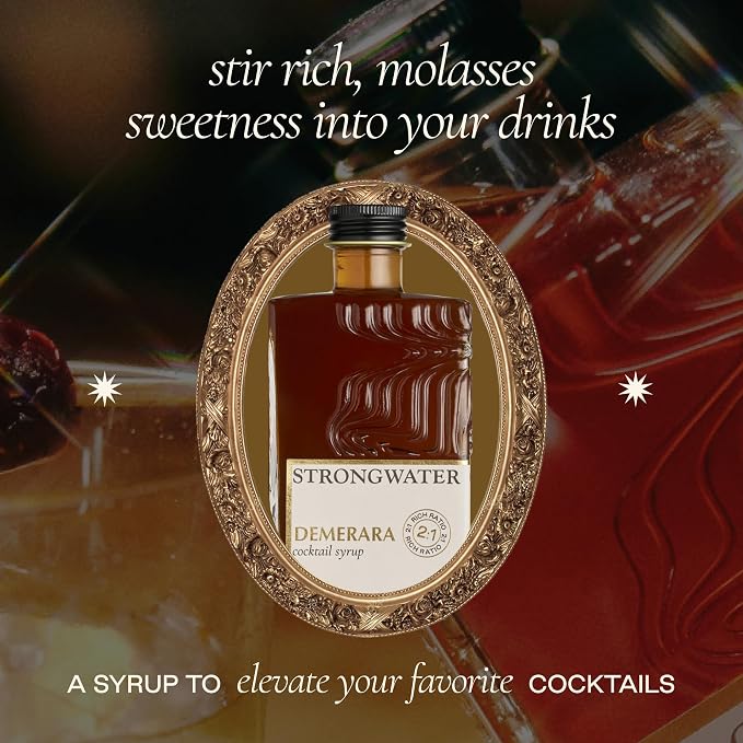 Strongwater Rich Demerara Syrup - Makes 16 Cocktails - Syrup for Cocktails Handcrafted in USA with Filtered Rocky Mountain Water, Demerara Sugar - Just Mix with Bourbon or Whiskey - Image 3