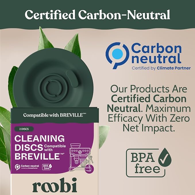 Roobi Espresso Cleaning Disc Compatible with Breville. 54mm Backflush for Disc Espresso Cleaning Tablets, 2 Pack - Image 7
