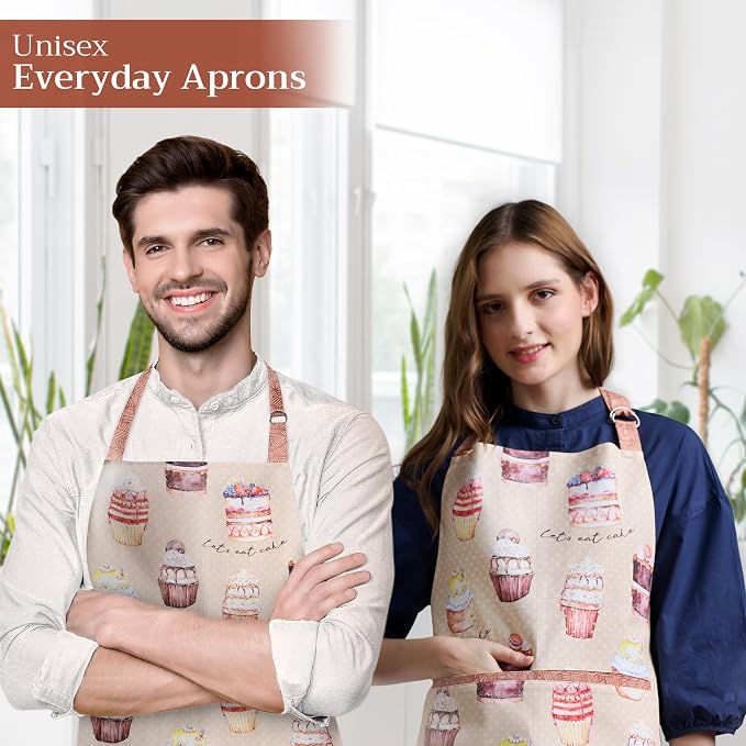 Maison d' Hermine 100% Cotton Apron for women with Pocket Kitchen Chef Apron for Men Cooking Mothers Day Gifts - Image 6