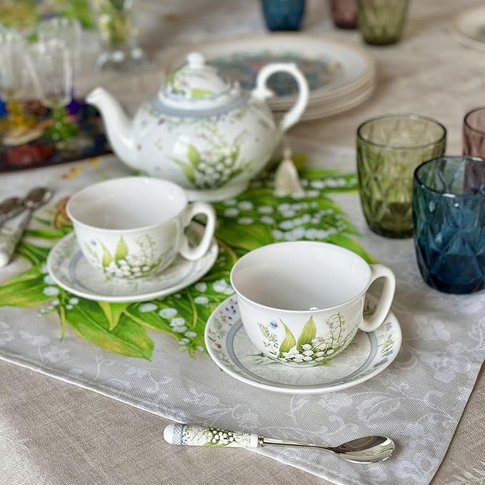 STP GOODS Bone China Tea/Coffee Cup and Saucer in Gift Box Tea Cup and Saucer Set of One